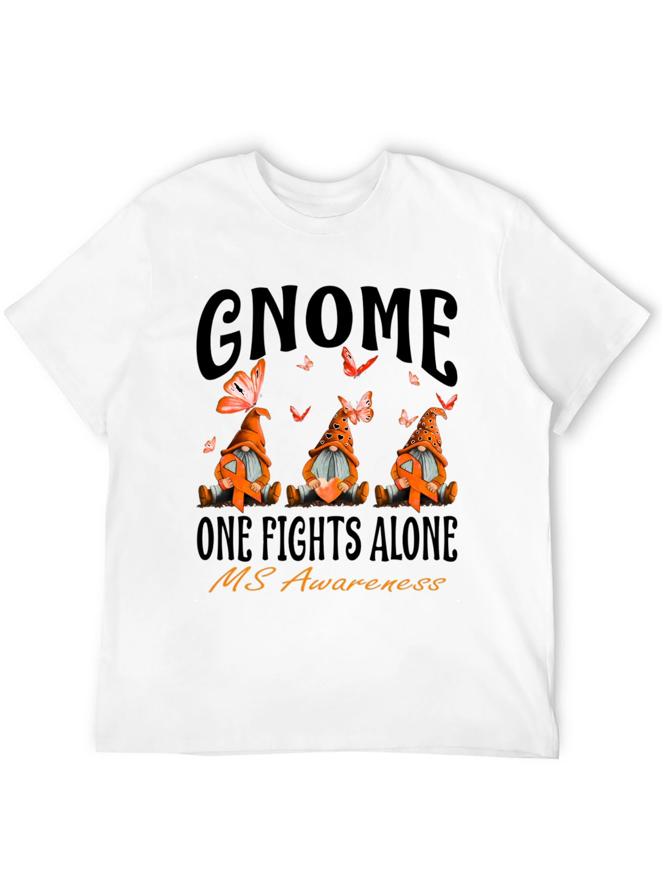 MS Awareness Gnome T-Shirt - One Fights Alone