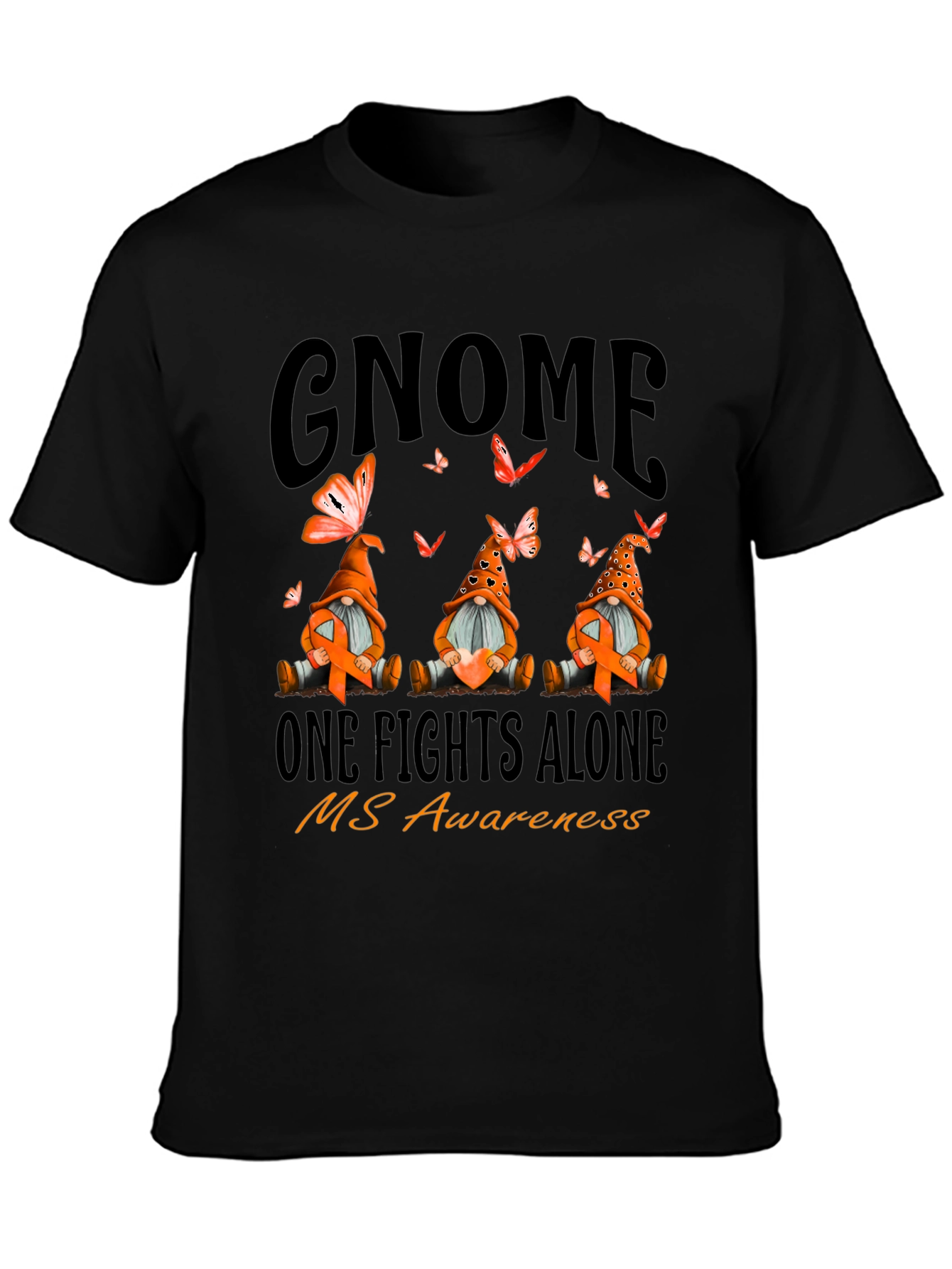 MS Awareness Gnome T-Shirt - One Fights Alone