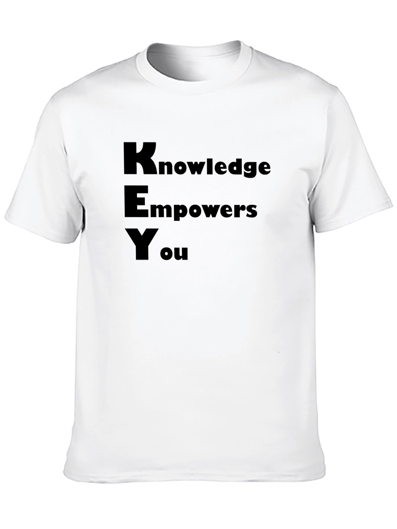 Knowledge Empowers You Black Graphic T-Shirt