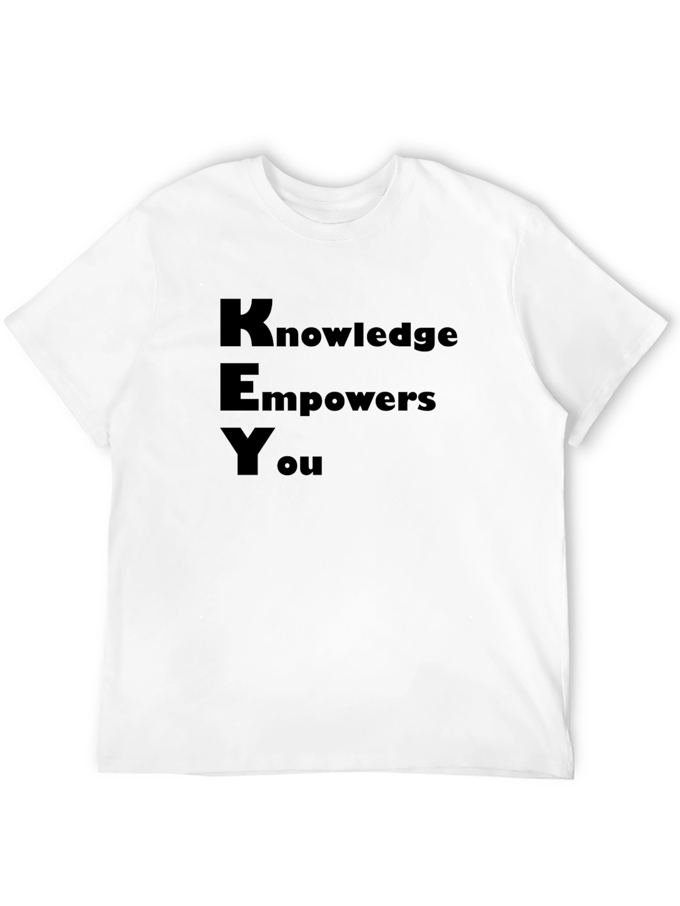 Knowledge Empowers You Black Graphic T-Shirt