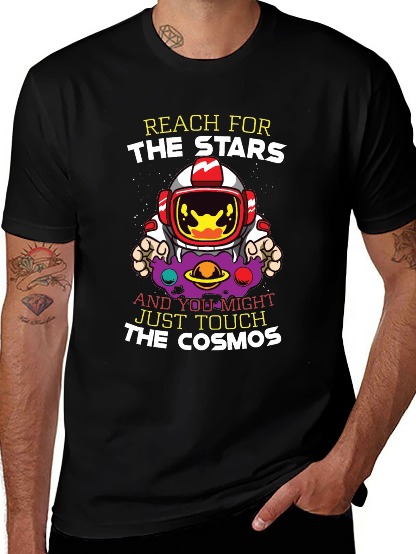 Reach for the Stars Astronaut Graphic T-Shirt