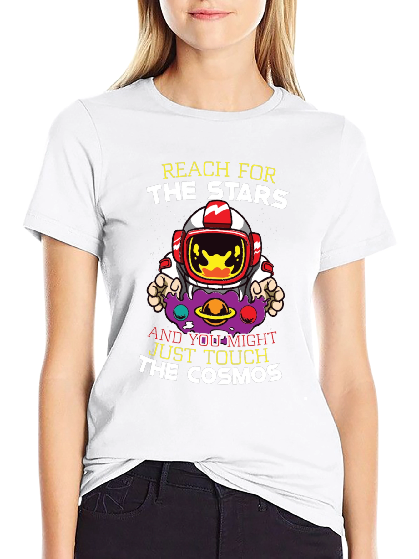 Reach for the Stars Astronaut Graphic T-Shirt
