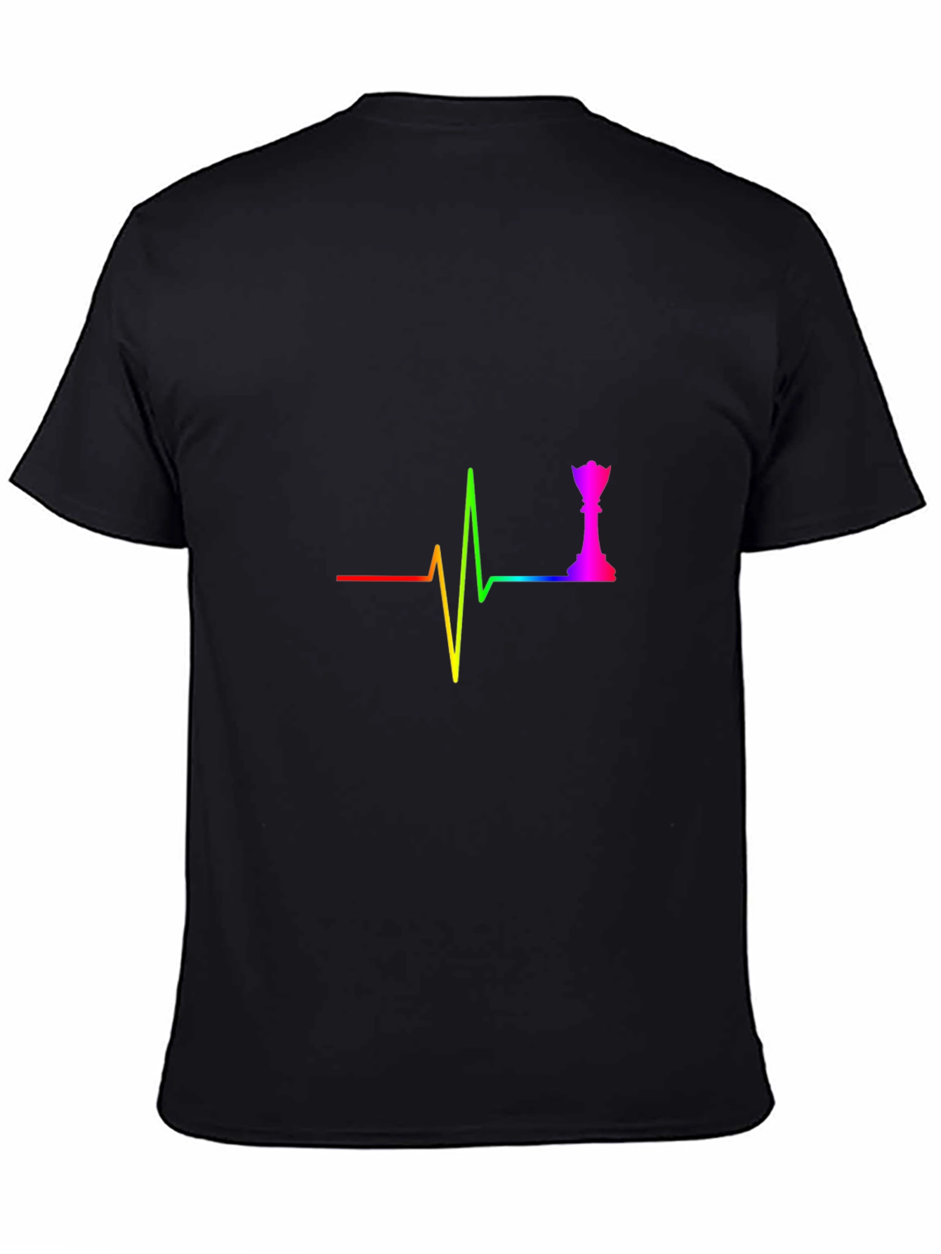 Rainbow Chess Queen Heartbeat T-Shirt