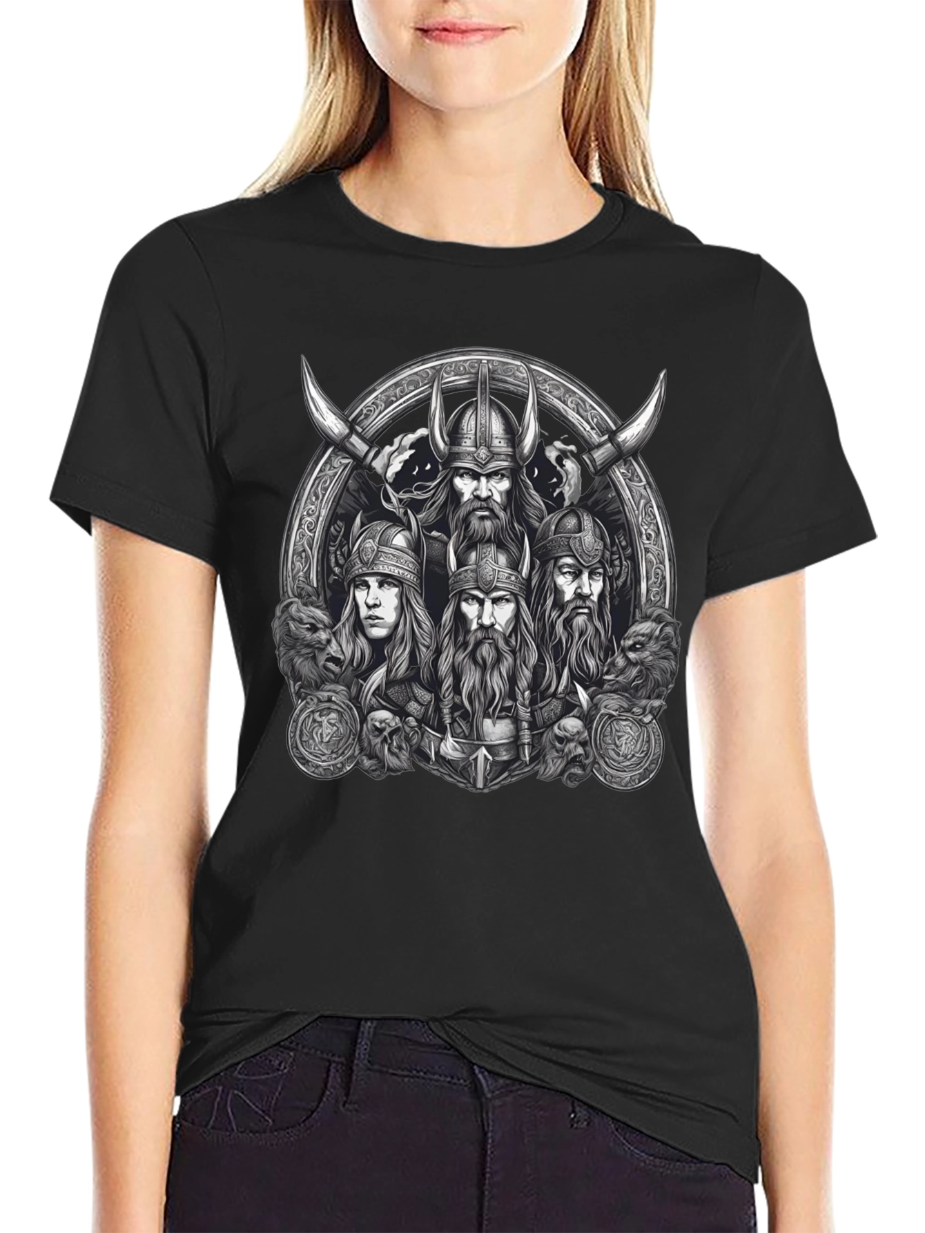 Viking Warrior T-Shirt - Norse Mythology Tee