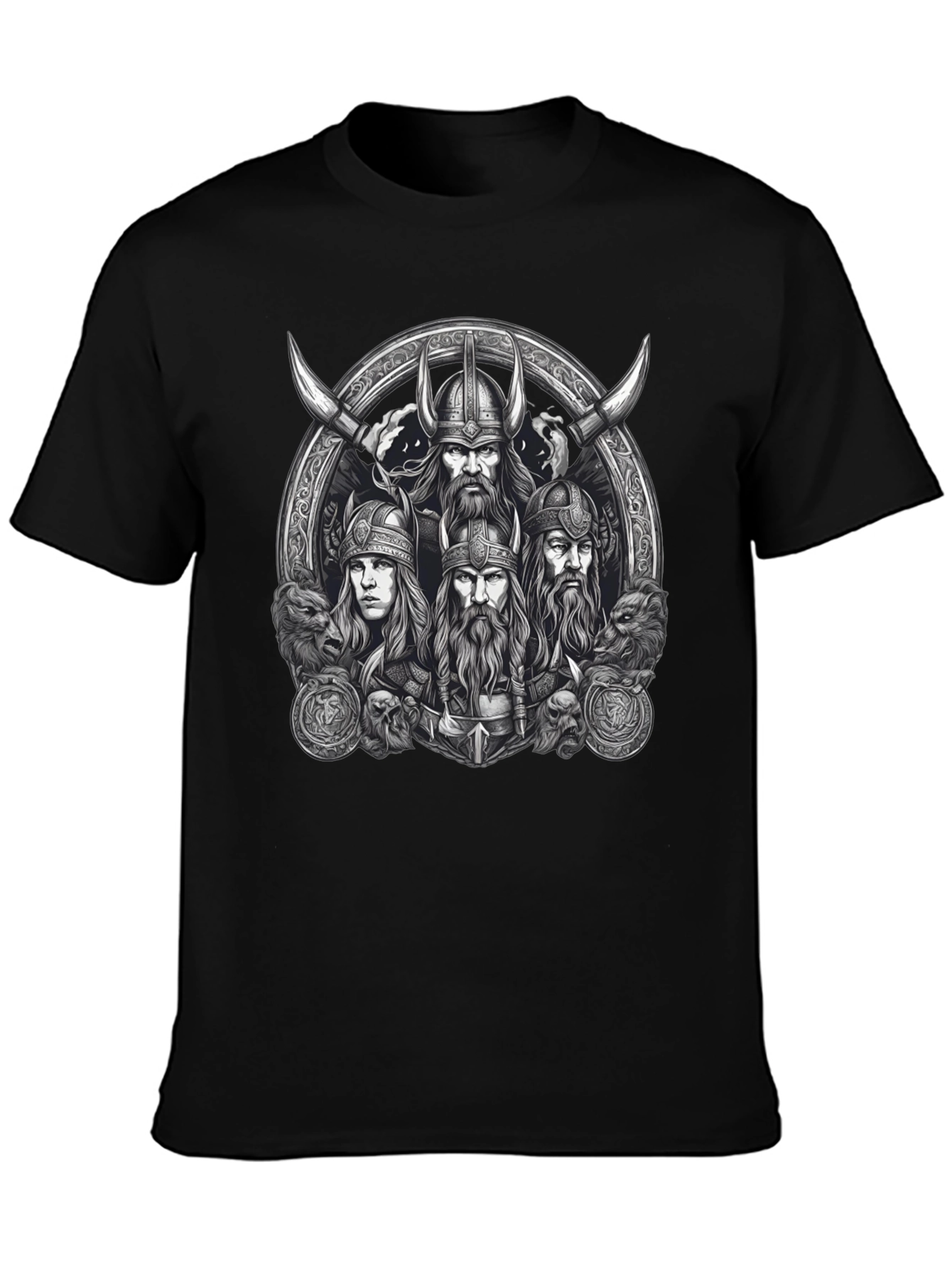 Viking Warrior T-Shirt - Norse Mythology Tee