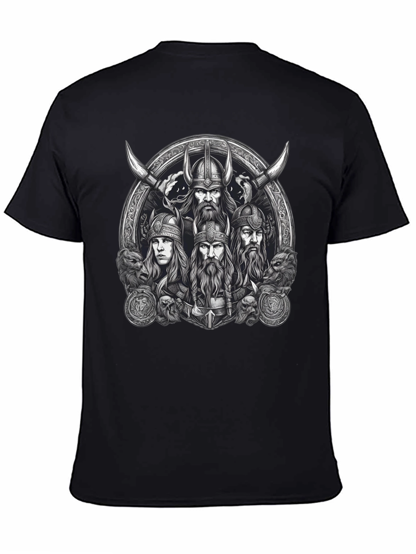 Viking Warrior T-Shirt - Norse Mythology Tee