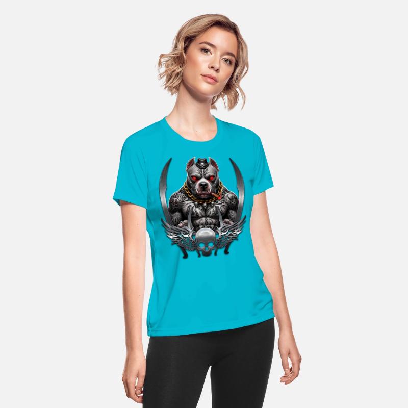 Dark Warrior Pitbull Graphic Design