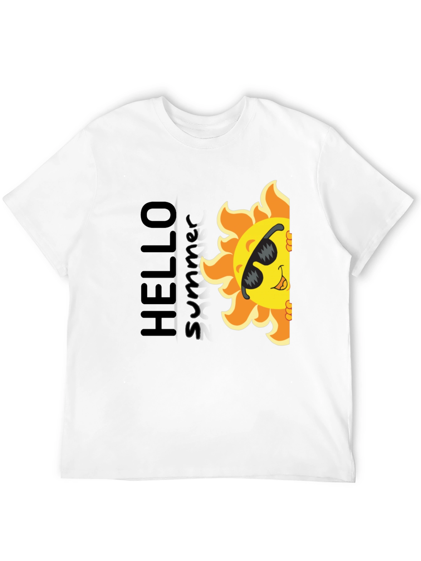 Hello Summer Sun Graphic T-Shirt