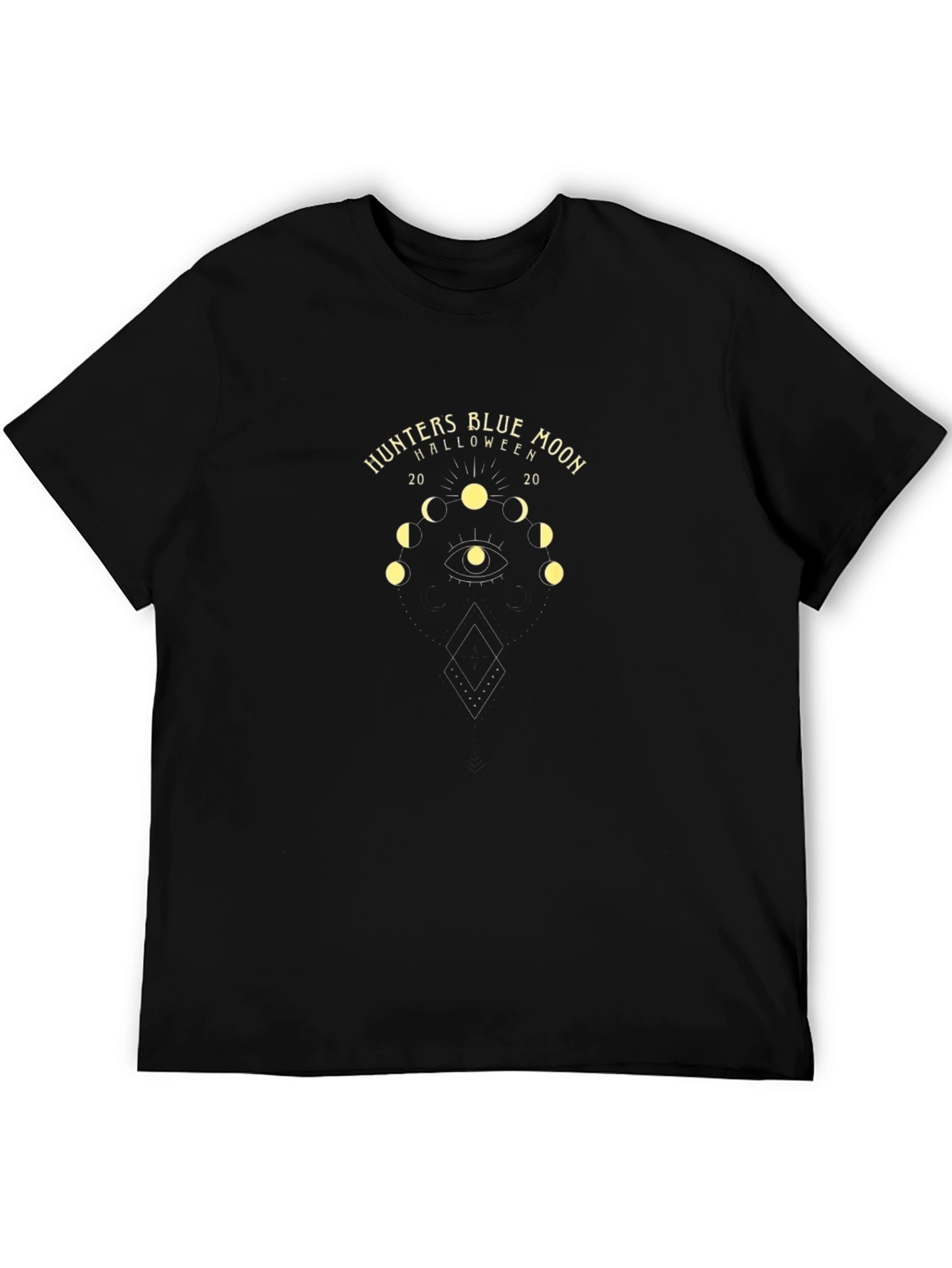 Hunters Blue Moon Halloween Graphic Tee - Black