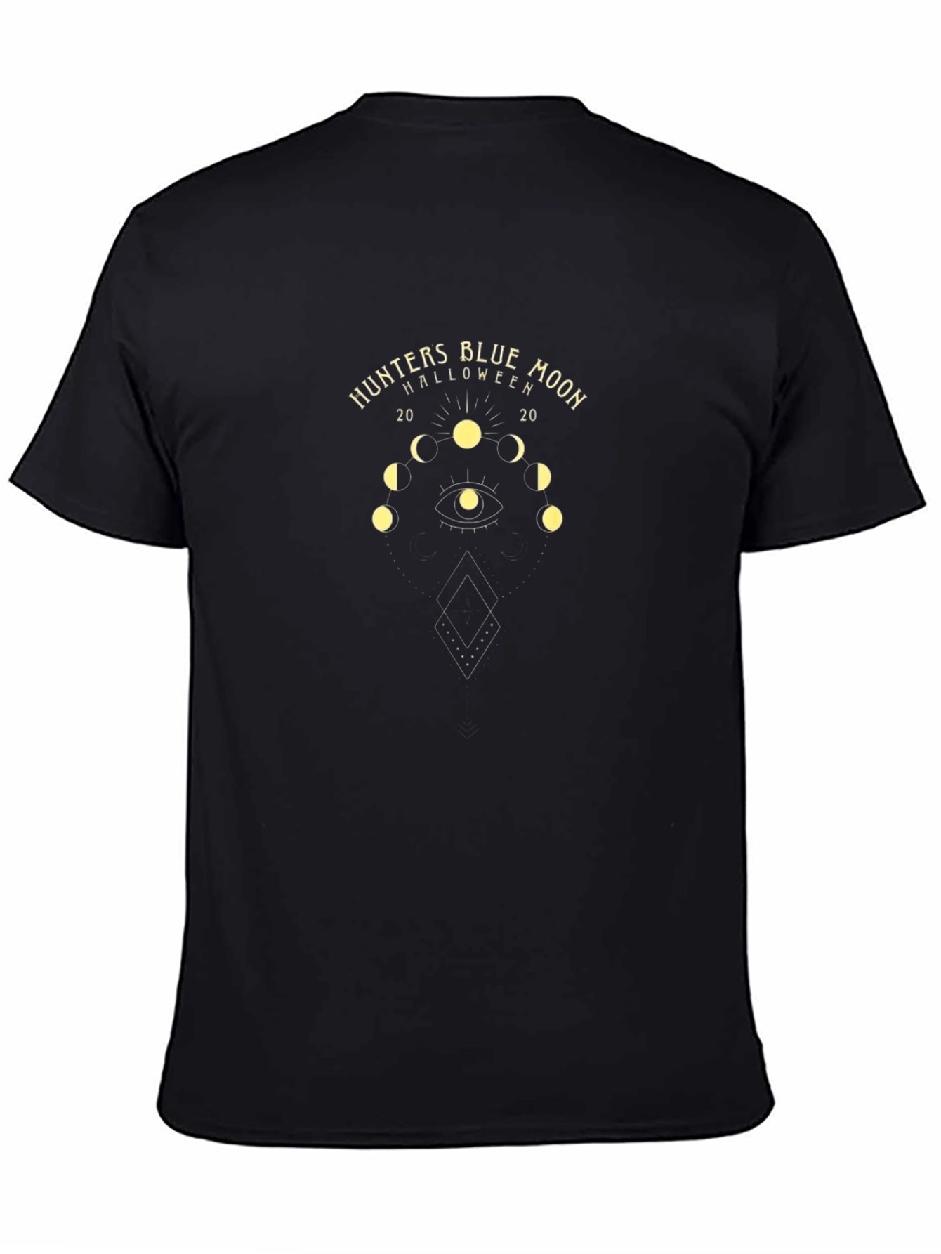 Hunters Blue Moon Halloween Graphic Tee - Black