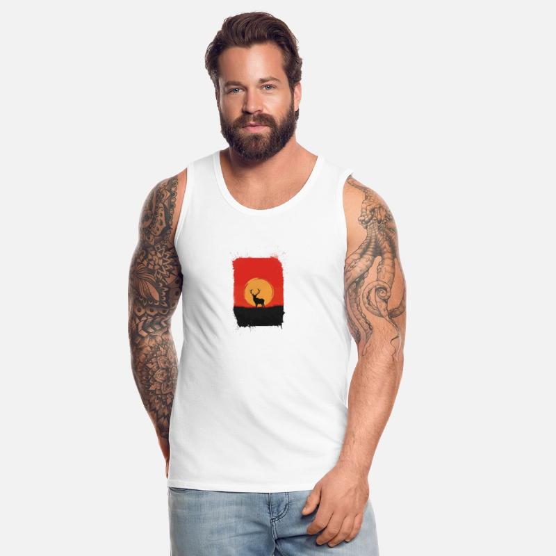 Deer Illustration Of Sunset