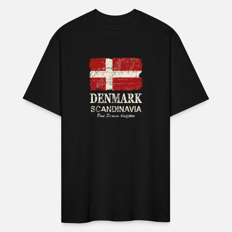 Denmark Flag - Vintage Look