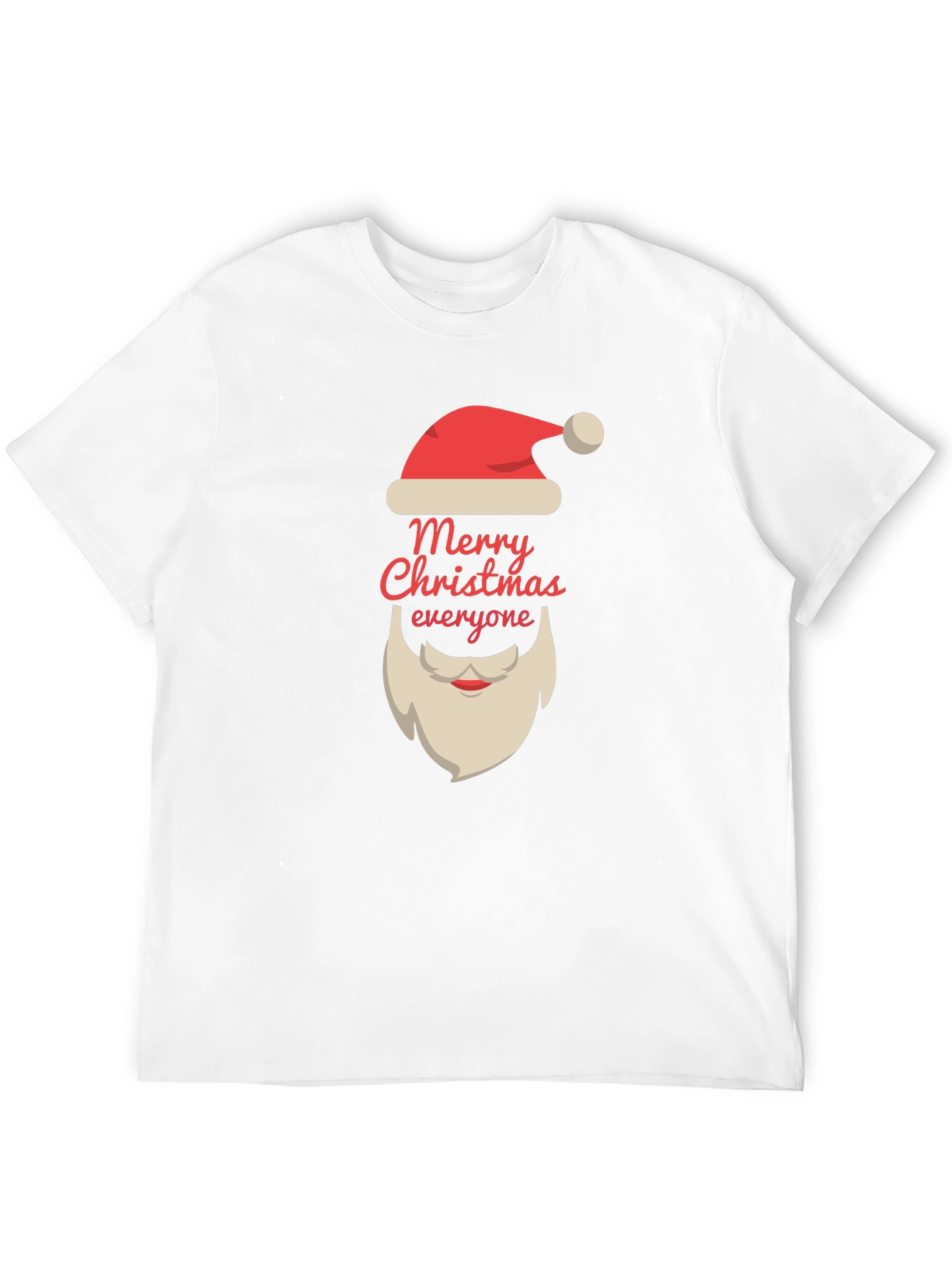 Merry Christmas T-Shirt Santa Claus Beard