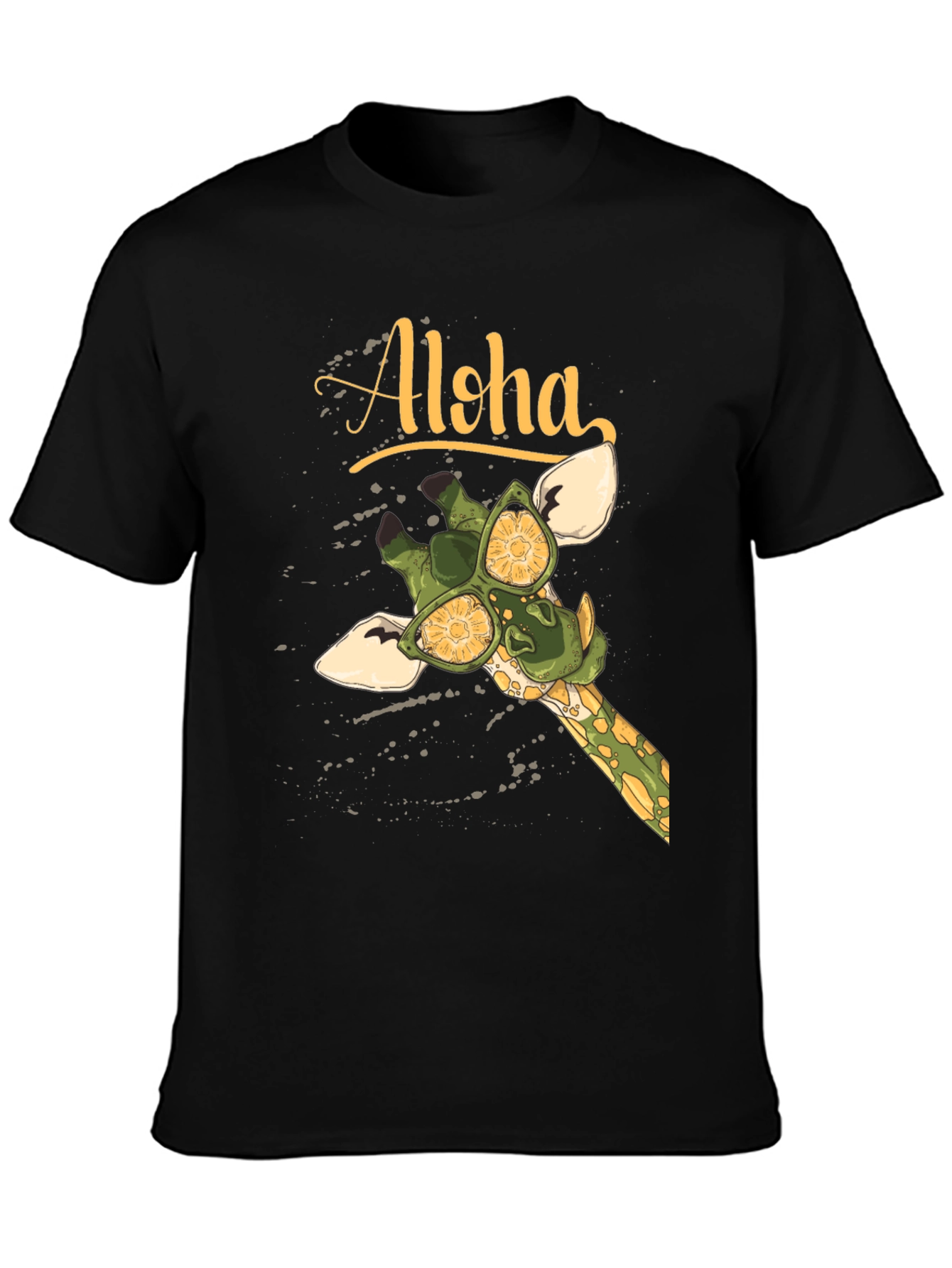 Aloha Giraffe Graphic T-Shirt - Summer Vibes