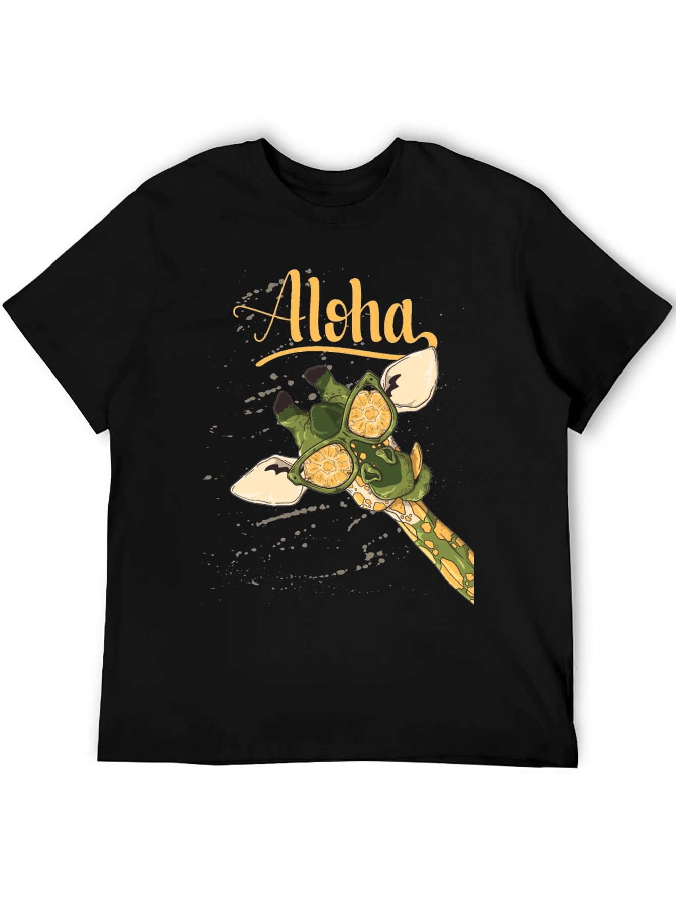 Aloha Giraffe Graphic T-Shirt - Summer Vibes