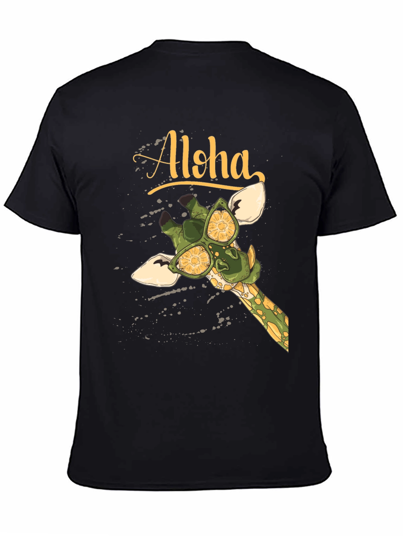 Aloha Giraffe Graphic T-Shirt - Summer Vibes