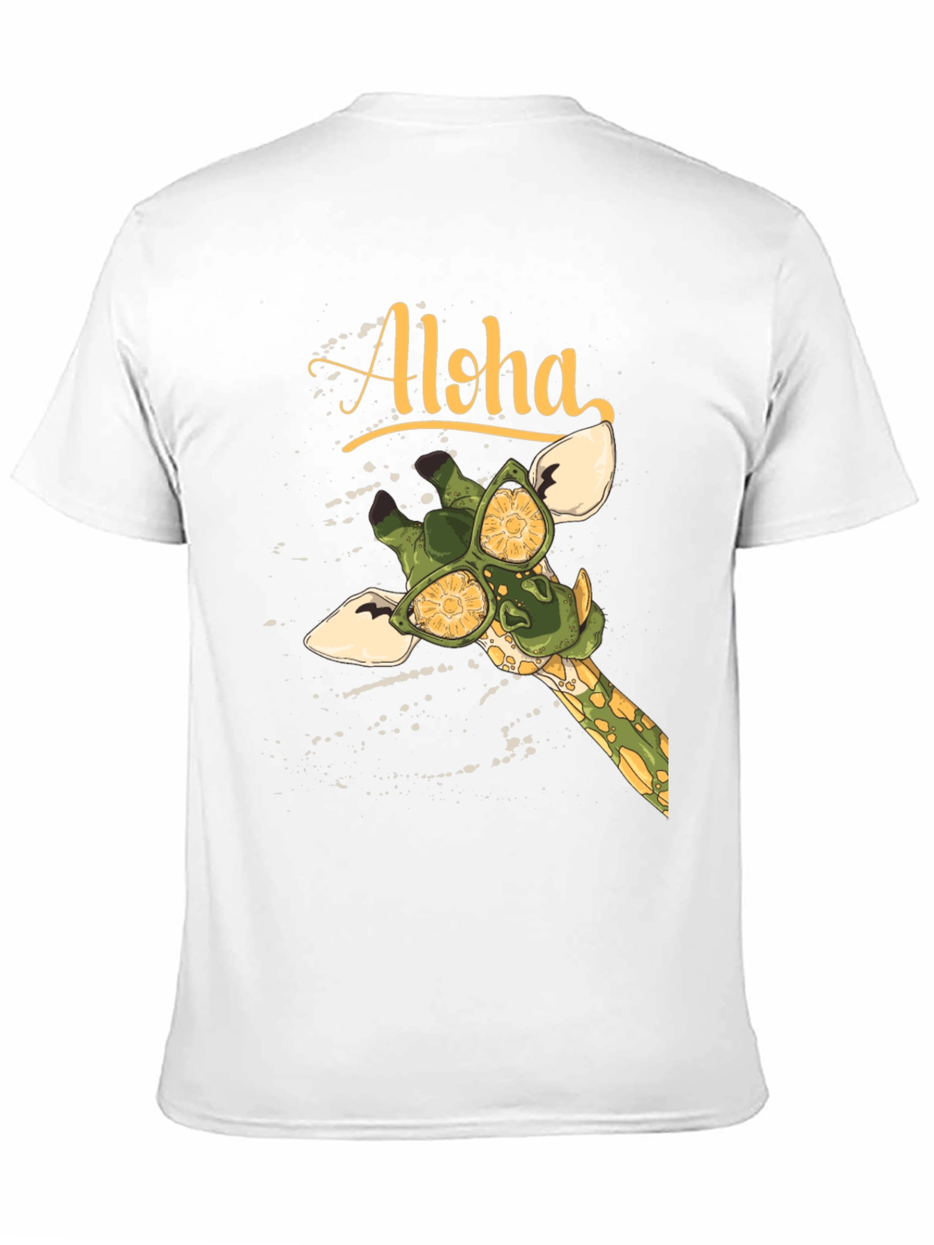 Aloha Giraffe Graphic T-Shirt - Summer Vibes