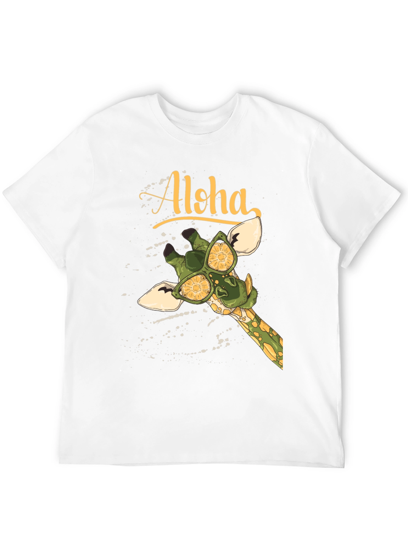 Aloha Giraffe Graphic T-Shirt - Summer Vibes