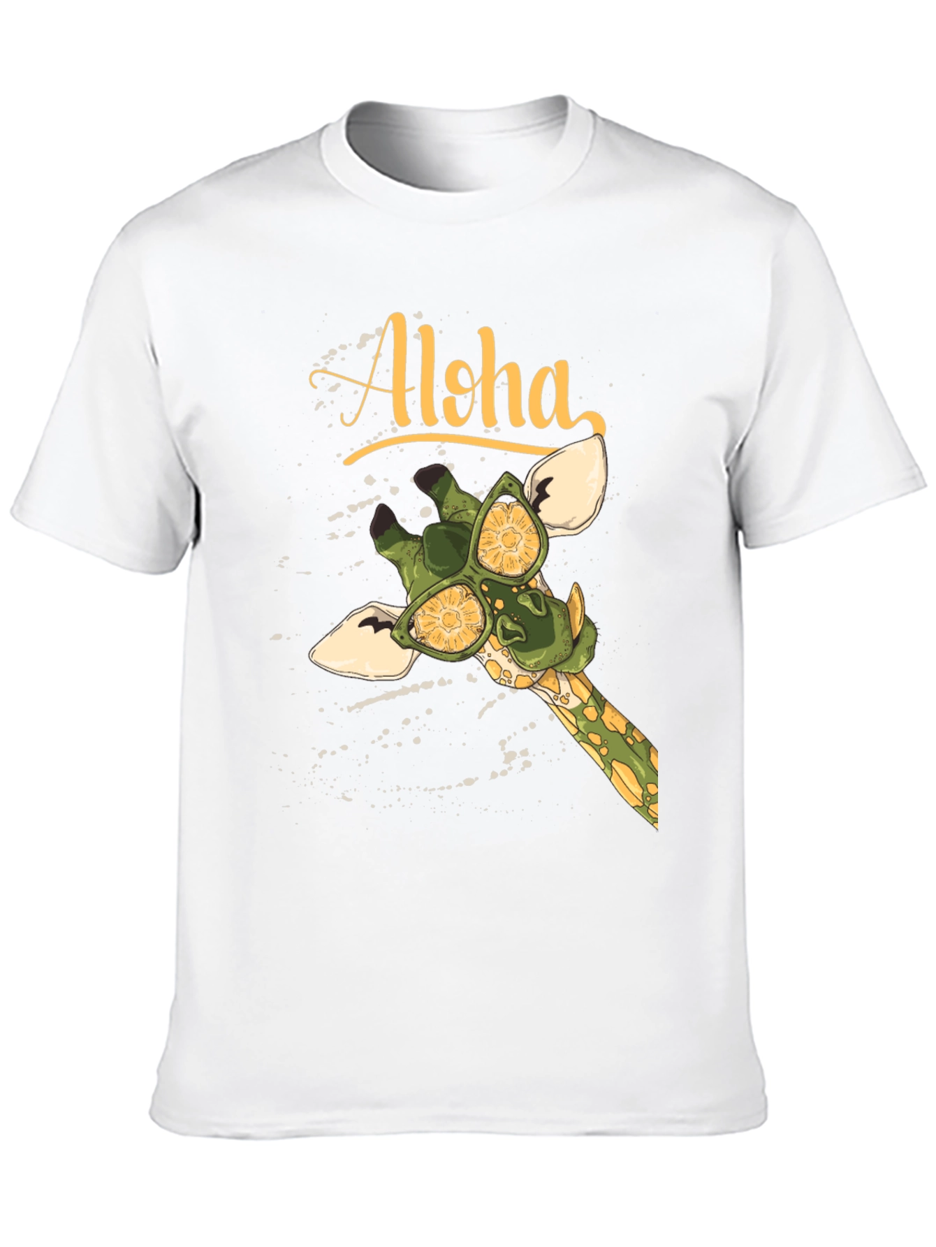 Aloha Giraffe Graphic T-Shirt - Summer Vibes