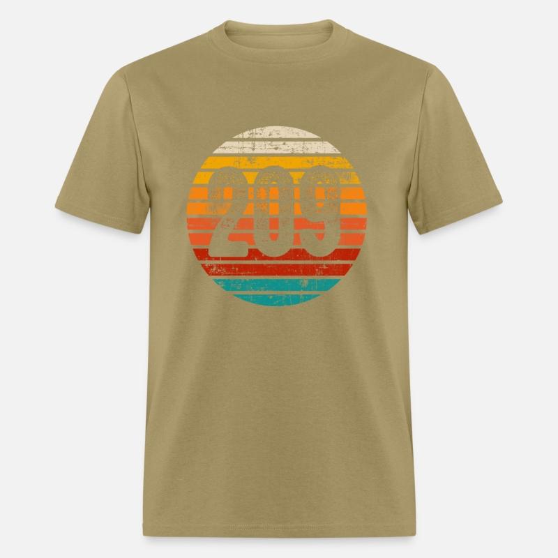 Distressed Vintage Sunset 209 Area Code