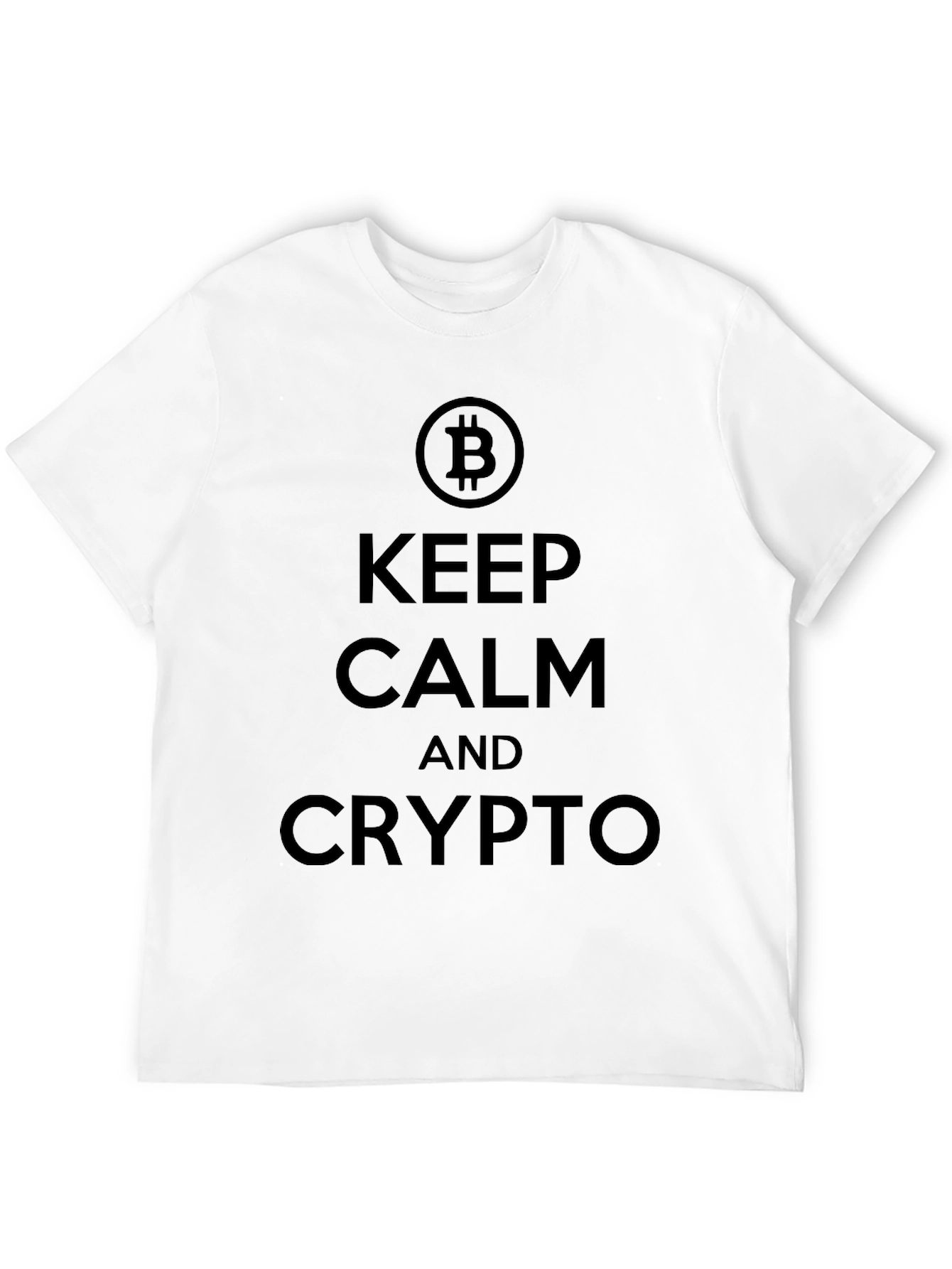 Keep Calm and Crypto Bitcoin T-Shirt