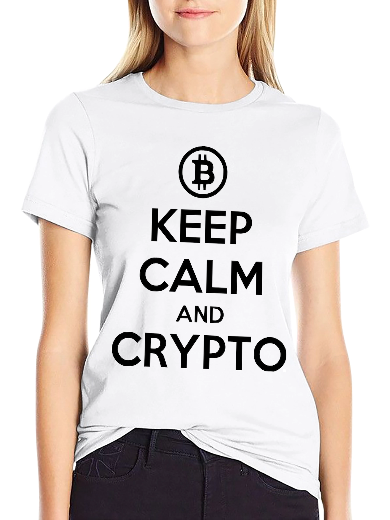 Keep Calm and Crypto Bitcoin T-Shirt