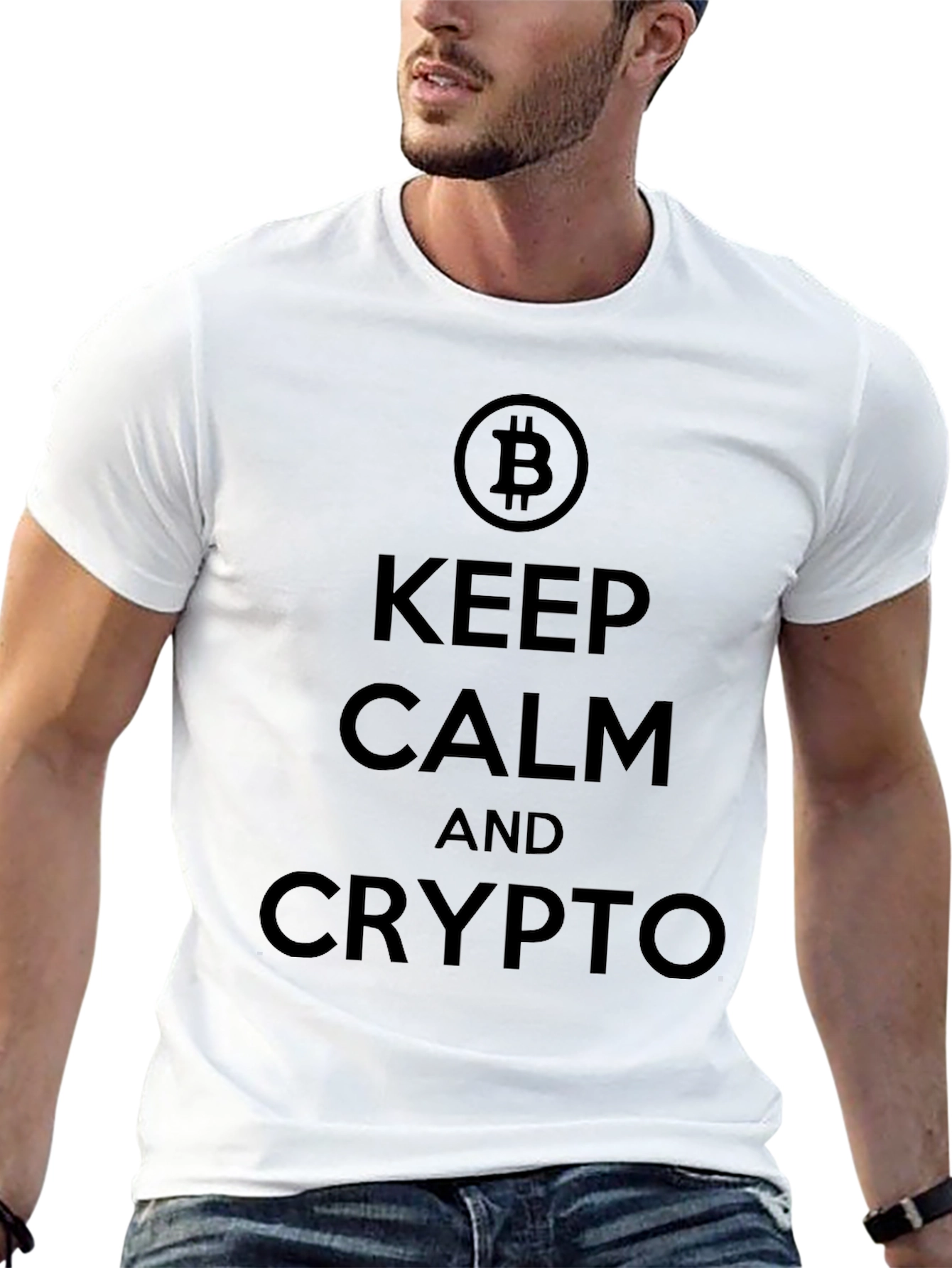 Keep Calm and Crypto Bitcoin T-Shirt