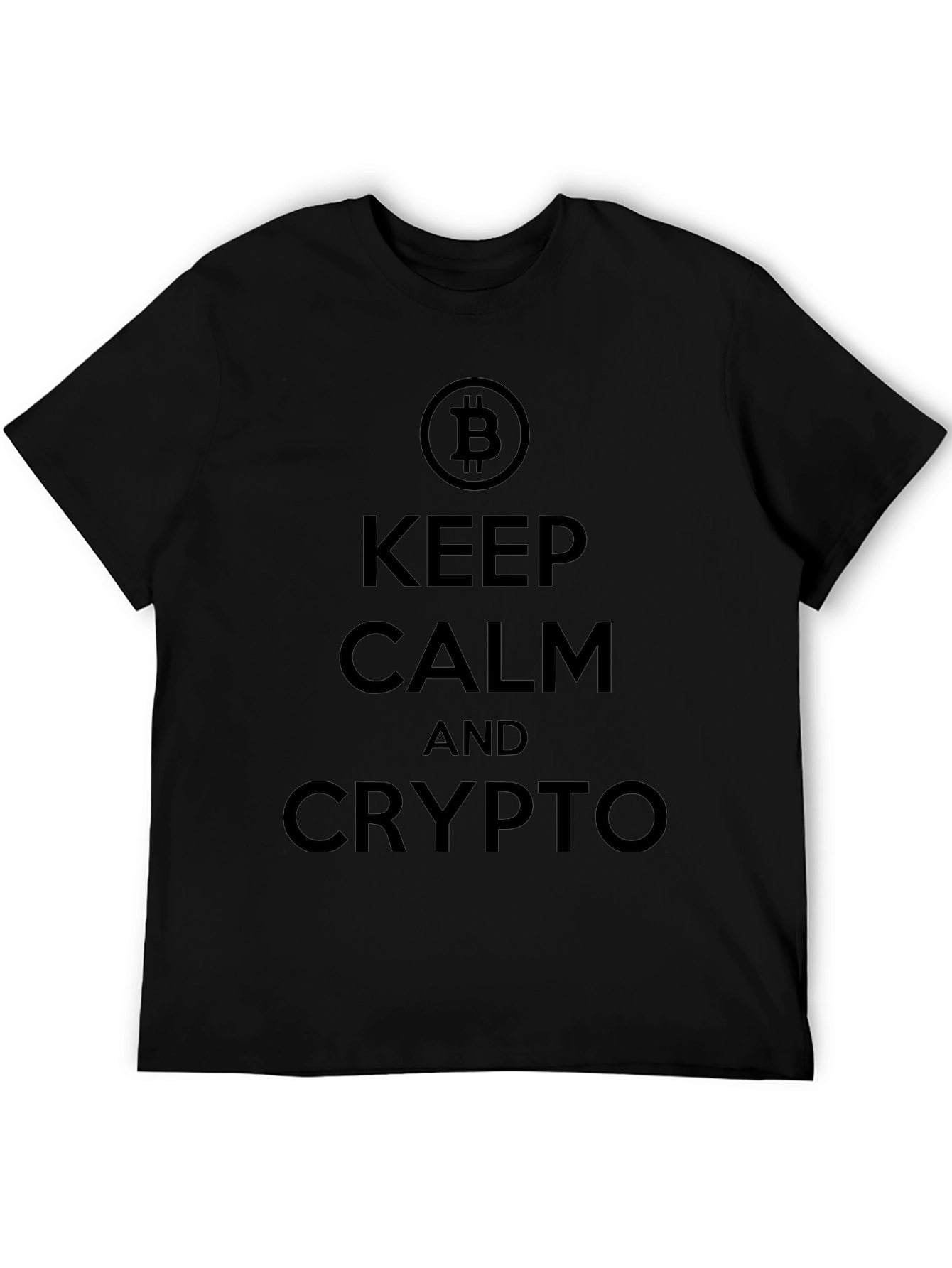 Keep Calm and Crypto Bitcoin T-Shirt