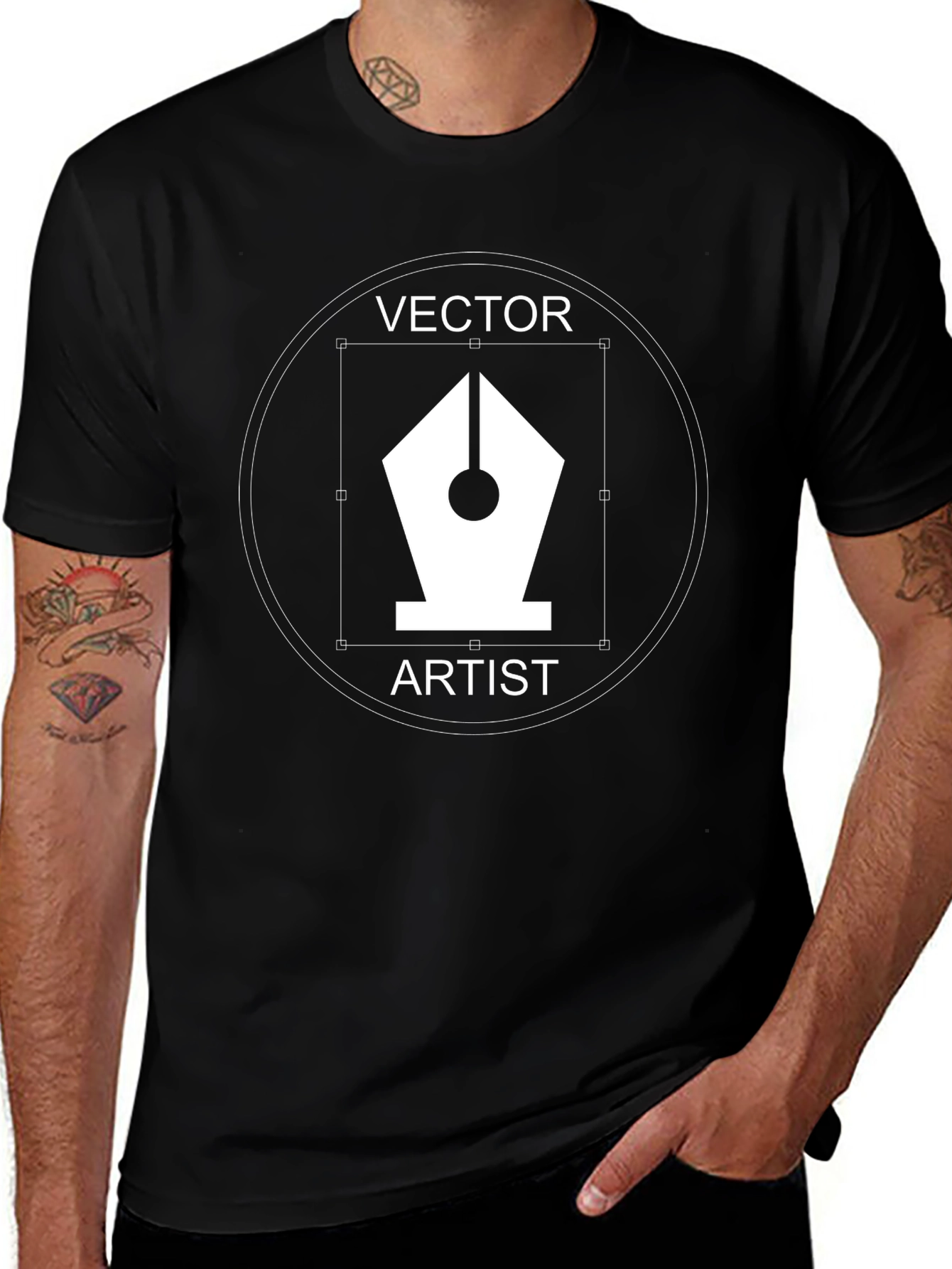 Vector Artist Black T-Shirt