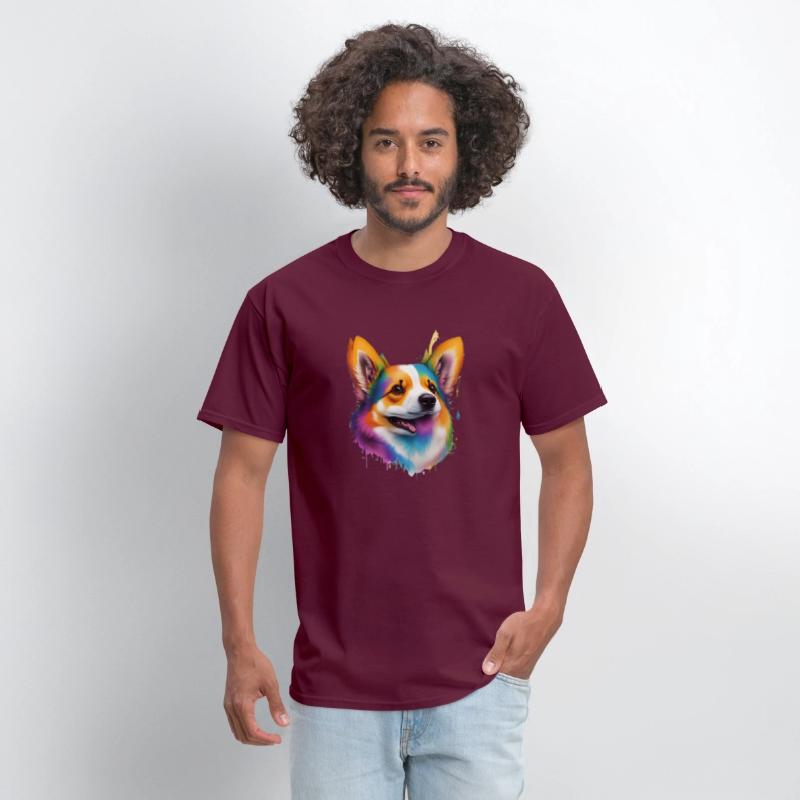 dog head, animal mascot, T-shirt design, clean