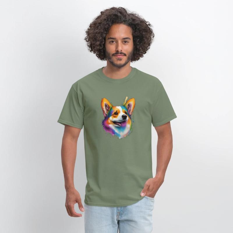 dog head, animal mascot, T-shirt design, clean