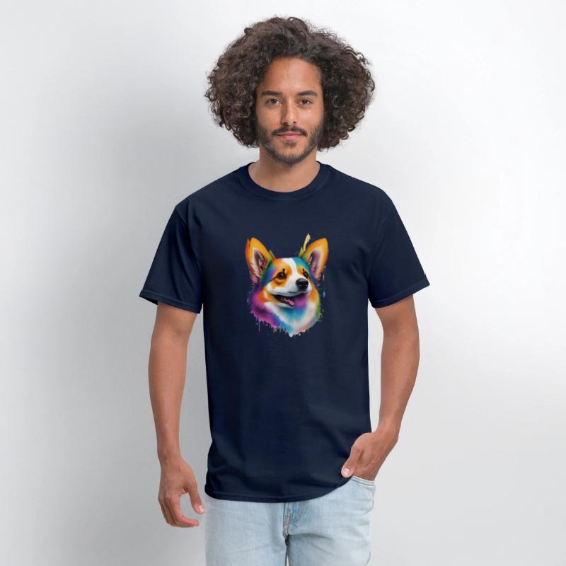 dog head, animal mascot, T-shirt design, clean