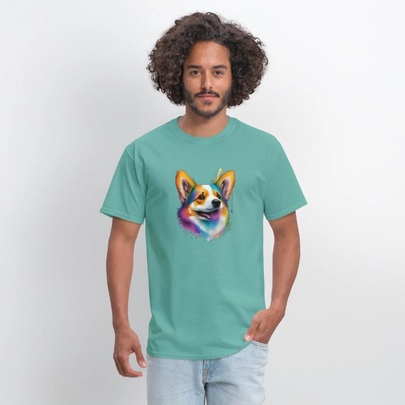 dog head, animal mascot, T-shirt design, clean