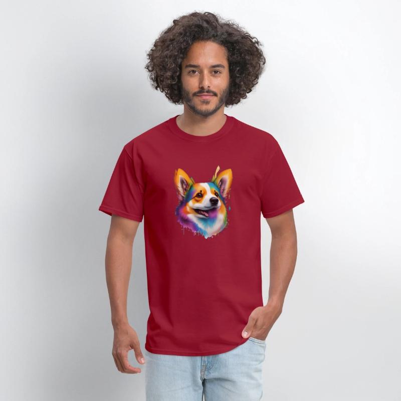 dog head, animal mascot, T-shirt design, clean