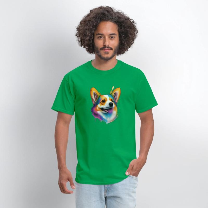 dog head, animal mascot, T-shirt design, clean