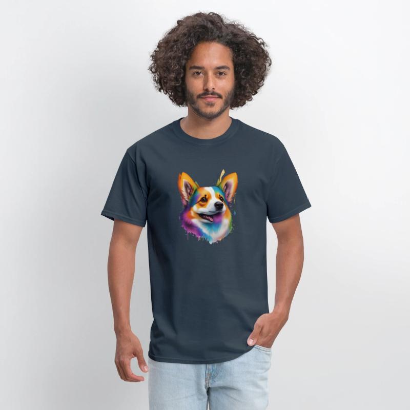 dog head, animal mascot, T-shirt design, clean