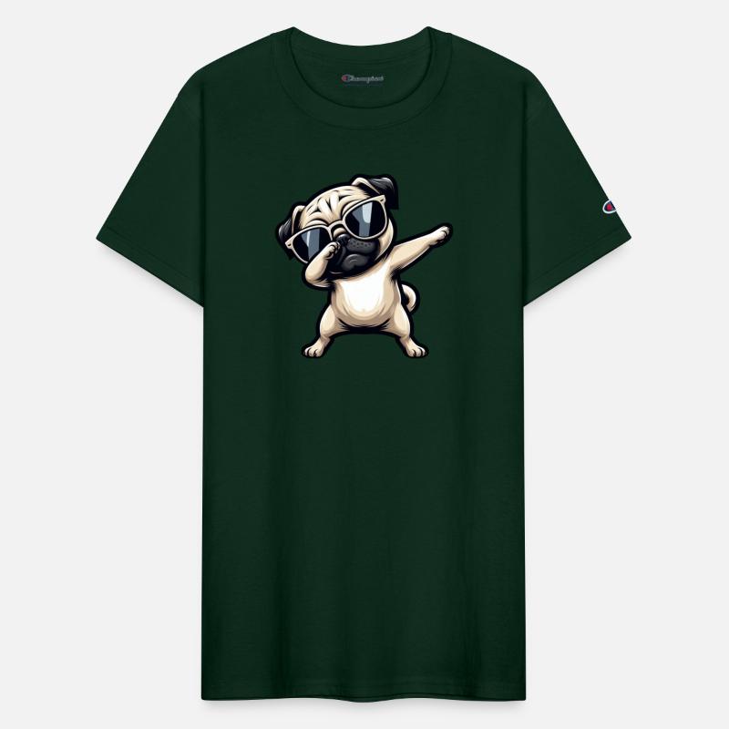 Dog pug cool dab dabbing