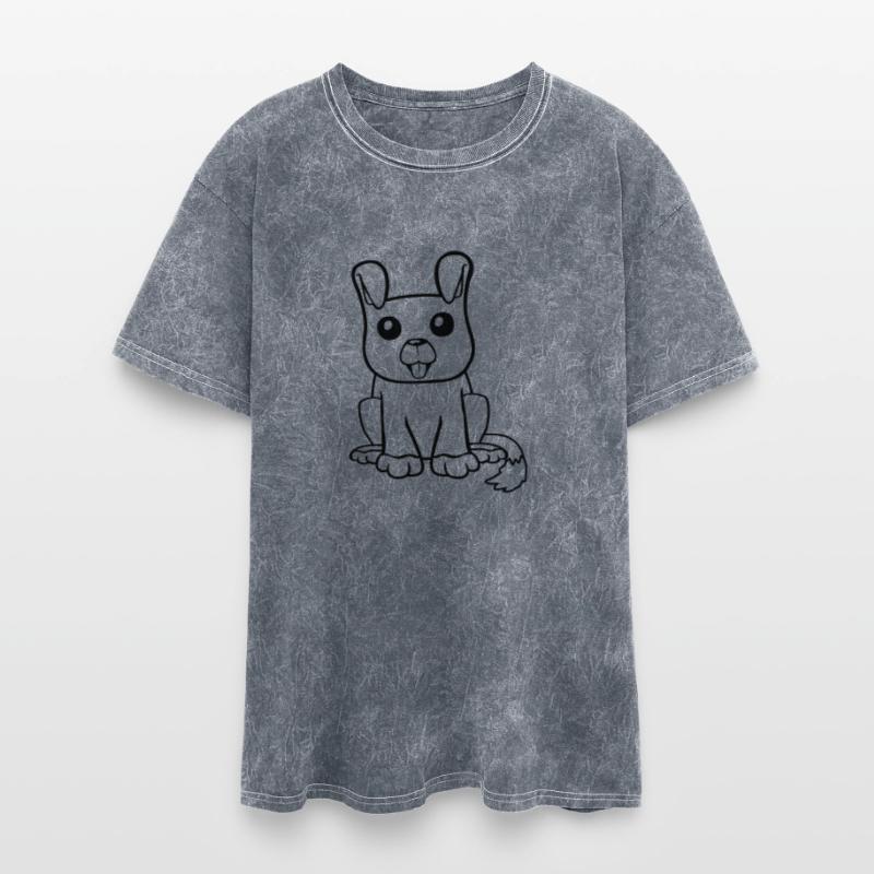 Dog Sits Cute Little Happy Puppy Pet Friendly Fun