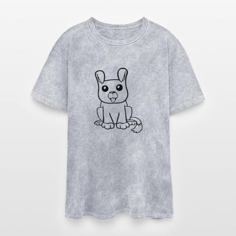 Dog Sits Cute Little Happy Puppy Pet Friendly Fun