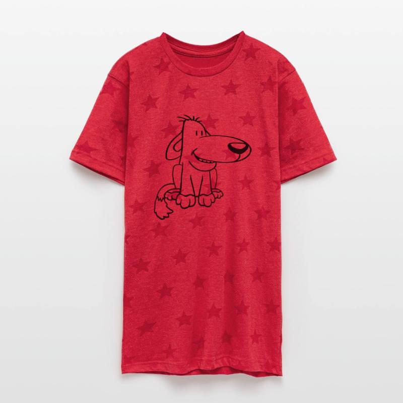 Dog Sitting Cute Funny Happy Comic Pet Fun Cartoon