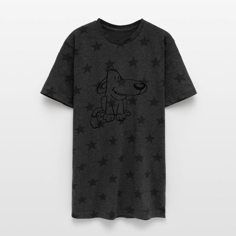 Dog Sitting Cute Funny Happy Comic Pet Fun Cartoon