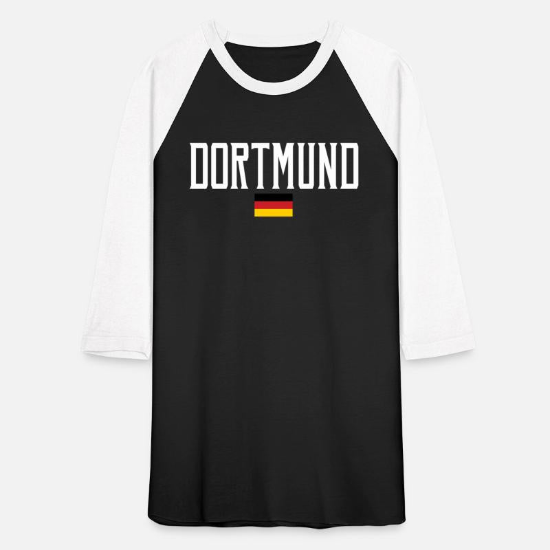 Dortmund Germany Flag White Text