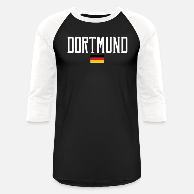Dortmund Germany Flag White Text
