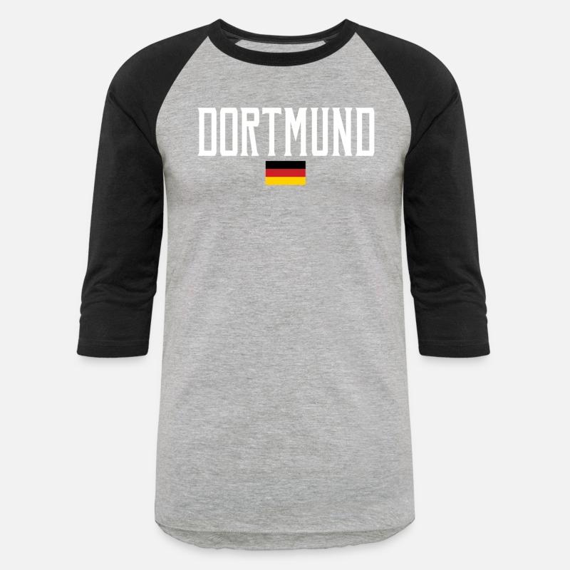 Dortmund Germany Flag White Text