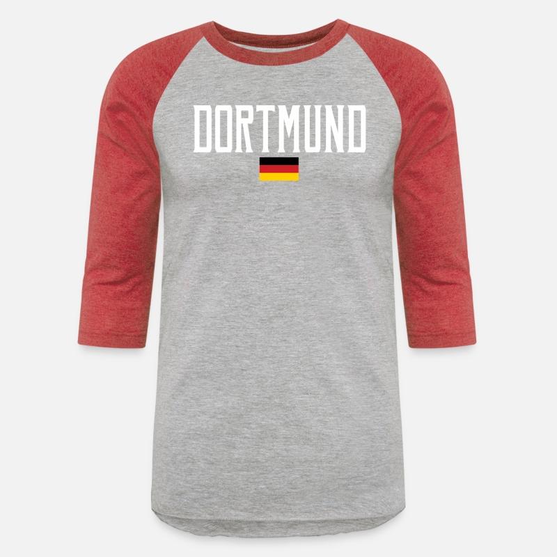 Dortmund Germany Flag White Text