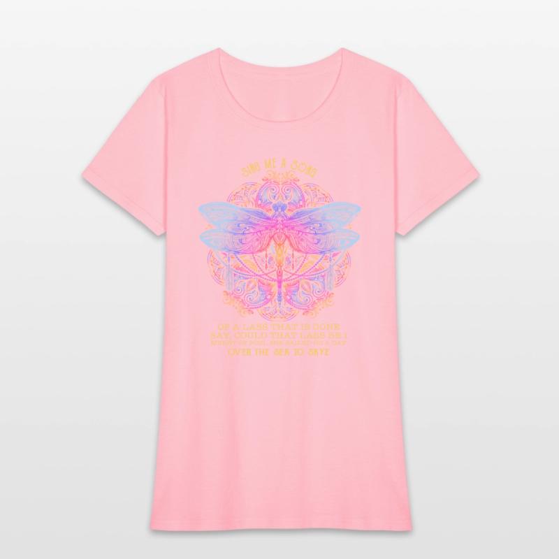 Dragonfly Sing Me A Song Cute Funny Watercolor T S