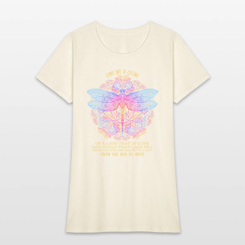Dragonfly Sing Me A Song Cute Funny Watercolor T S