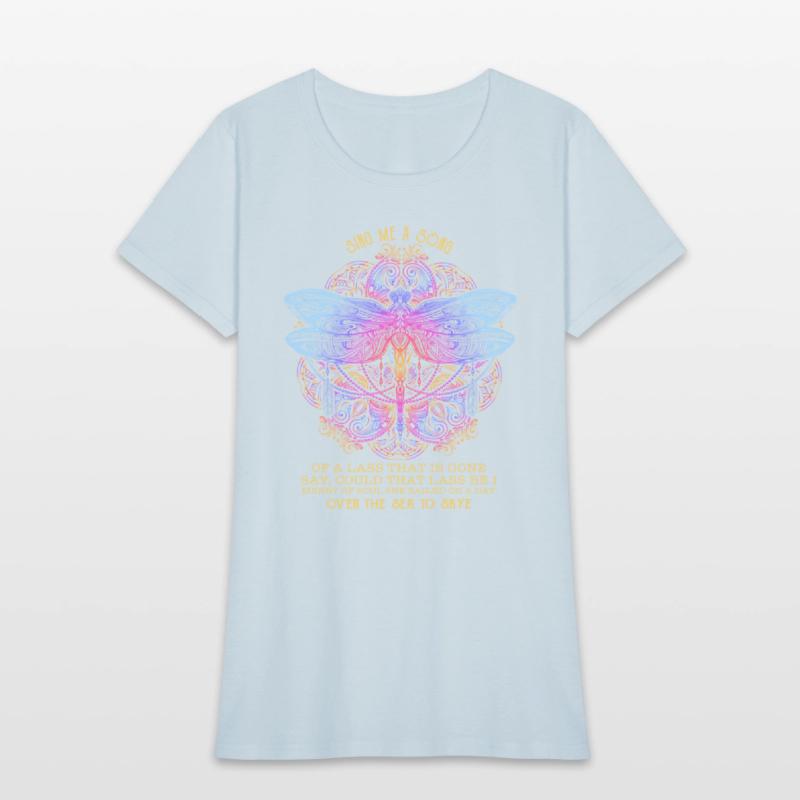 Dragonfly Sing Me A Song Cute Funny Watercolor T S