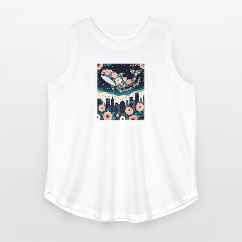 Dream Bigger Whale T-Shirt – Floral Whale Floating