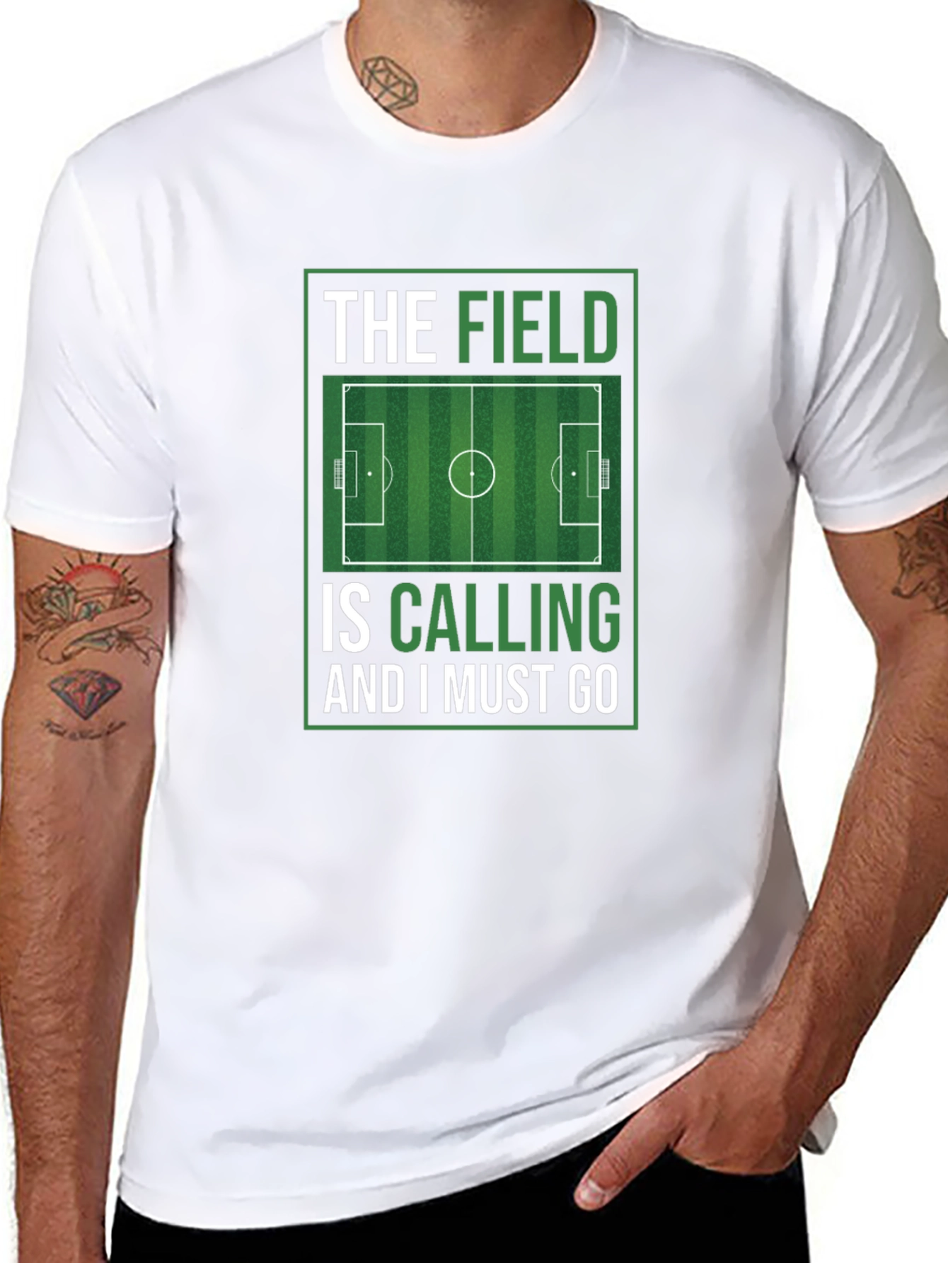 The Field is Calling Soccer Graphic T-Shirt